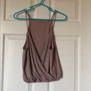 Sparkly pink tank top